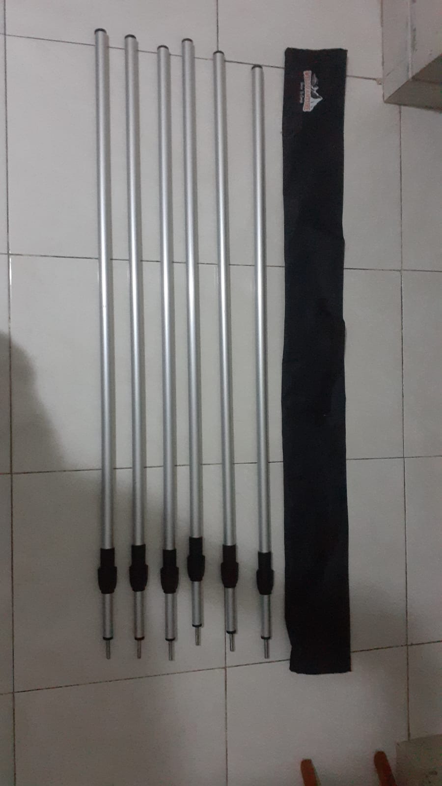 Tiang Teleskopik, Tiang Flysheet  (Bahan Alumunium)